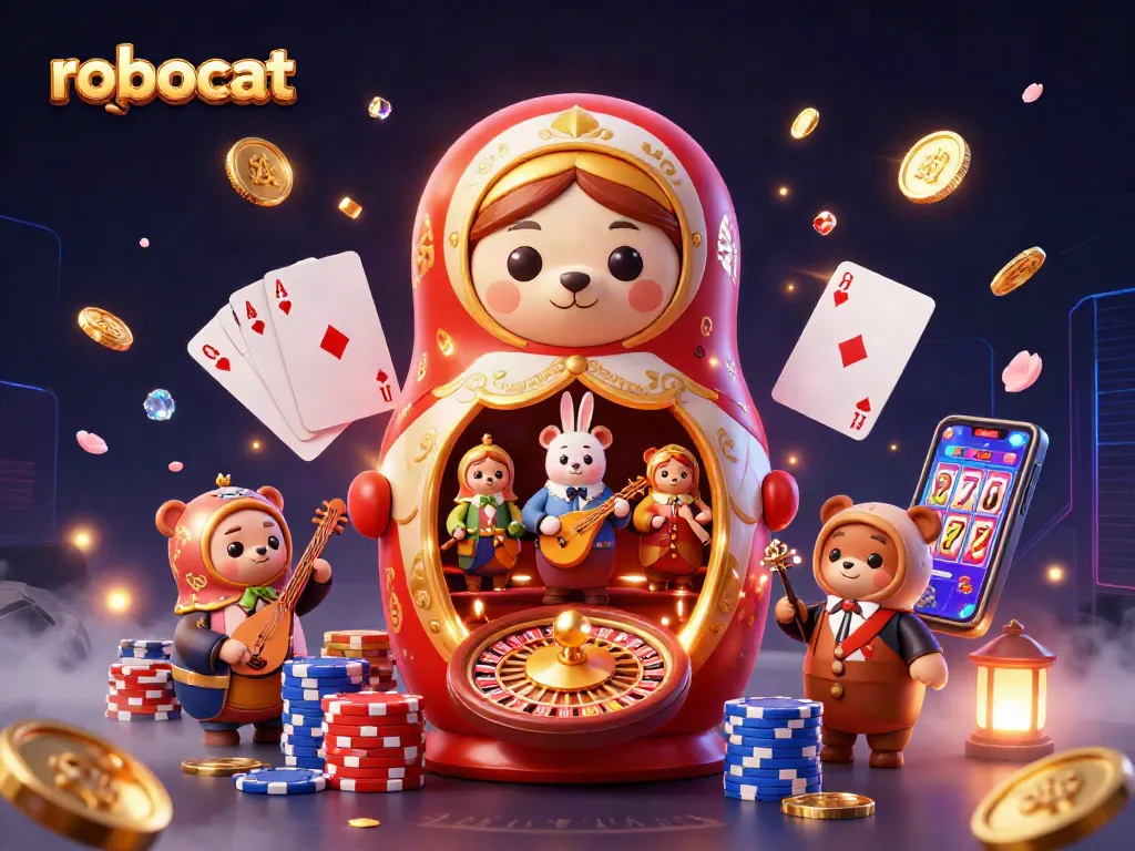 Robocat brings the thrill of casino games alive with vibrant 3D visuals and engaging character interactions.